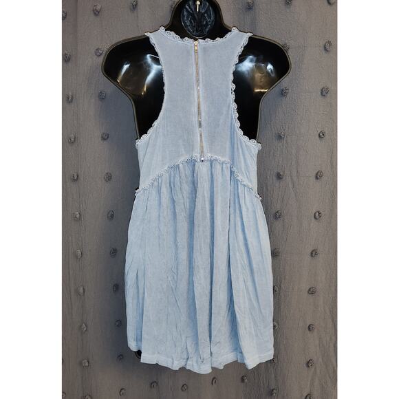 POL Racerback Knit Tank Top Womens Small S Blue Sweet And Simple Babydoll Boho - Picture 6 of 9